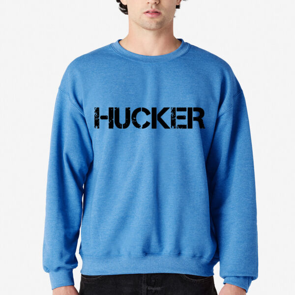 Hucker Distressed Stencil Logo Thumbnail